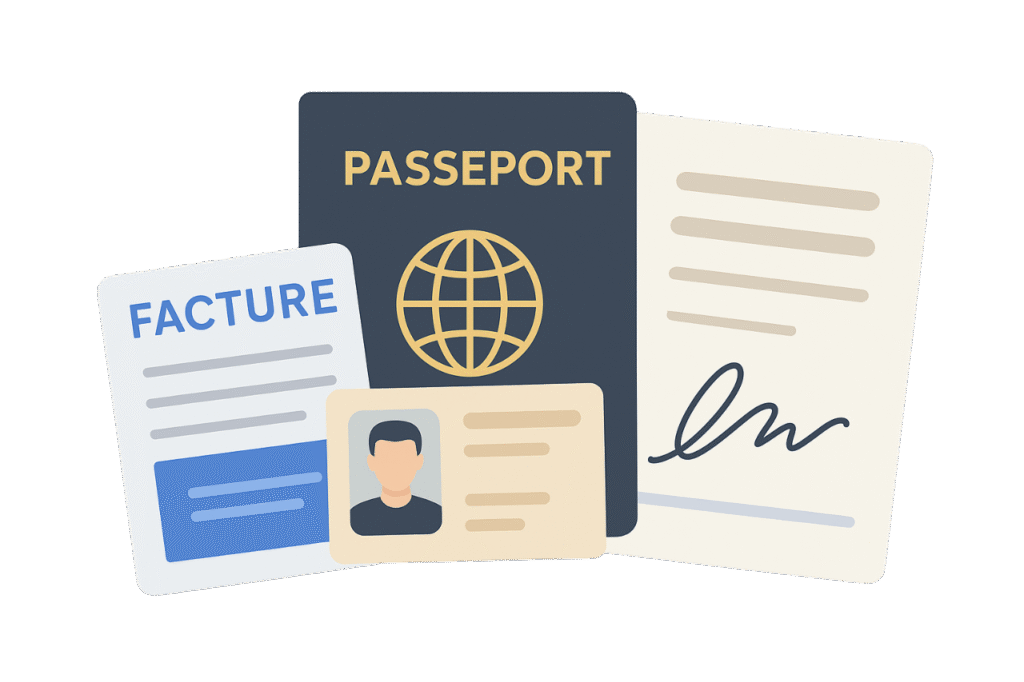 Documents dossier administratif